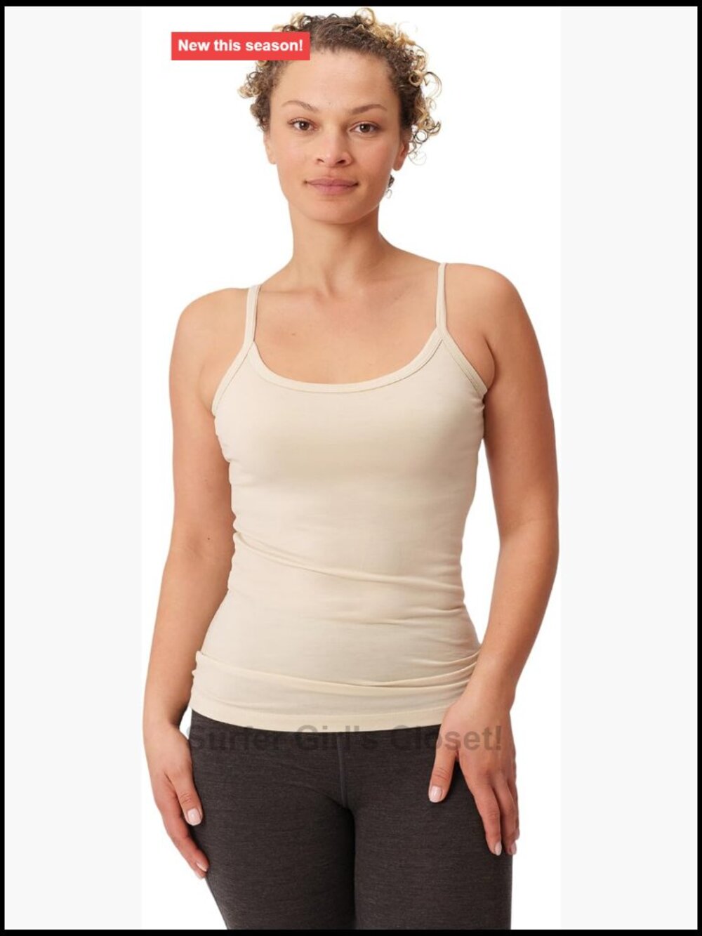 Merino Wool Tank Top RWS Certified Activewear Sleeveless Crew Neck